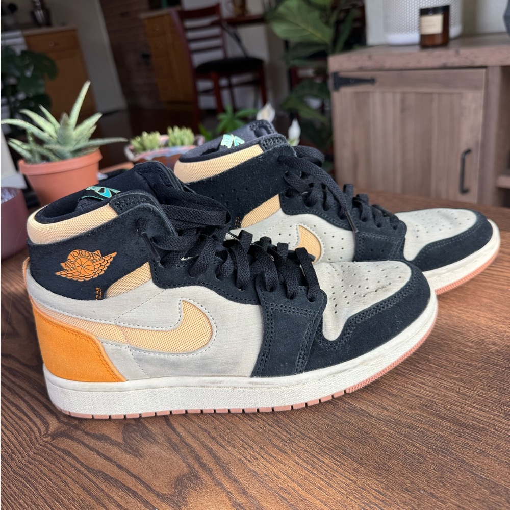 Nike Athletic Shoes - Black, Orange, Cream